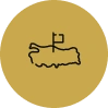 Location map icon with a destination flag marker.