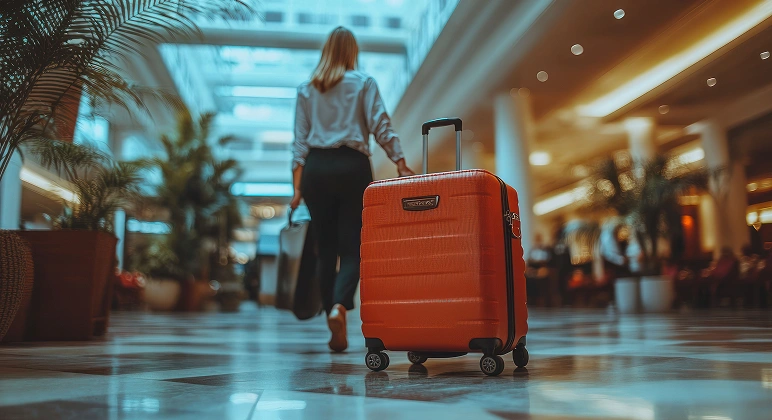 Swiss Military Zest Orange Spinner Suitcase