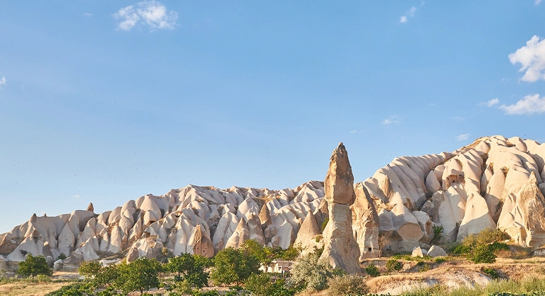 Cappadocia Rose Valley fairy chimneys Turkey