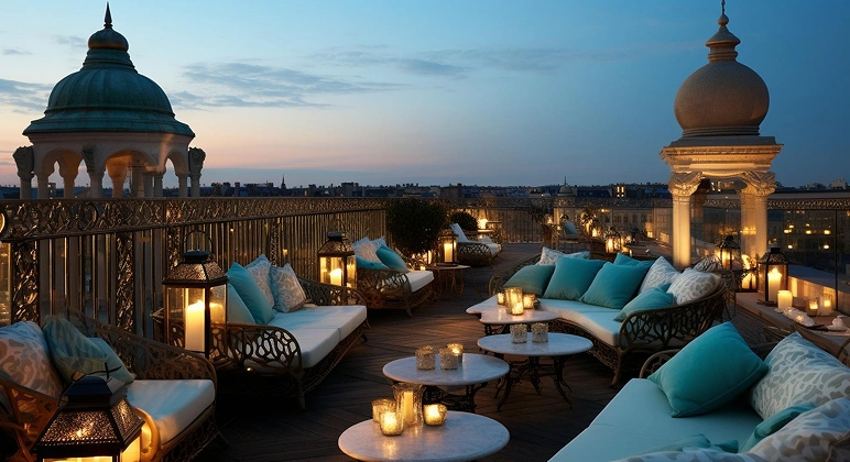 Ritz-Carlton New Orleans rooftop terrace view